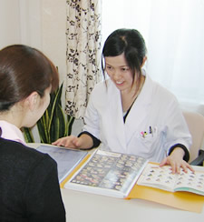 管理栄養士による栄養指導の様子